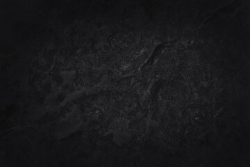 Dark grey black slate texture in natural pattern with high resolution for background and design art work. Black stone wall.
