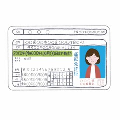 令和版免許書_初心者_グリーン_女性