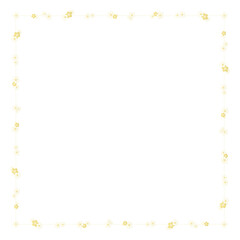 水玉とゴールドのシックな桜の四角い装飾枠
