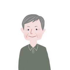 年配の男性_微笑み