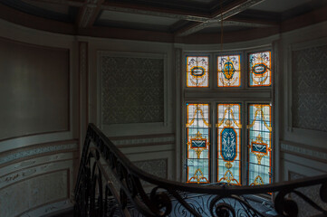 Old haunted abandoned mansion in Poland