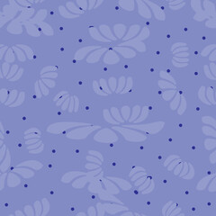 Seamless design Batik with plant pattern