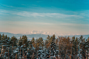 Obraz premium Góry widziane z Małopolski