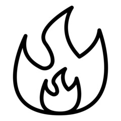 Fire flame icon logo symbol