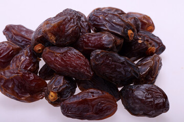 Dried medjoul jumbo dates. Modjoul is one of the noblest variety of dates in the world, often called the king of dates