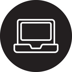 laptop glyph icon