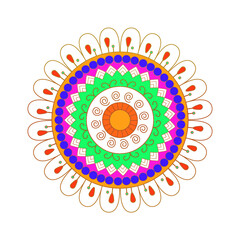  Flower background rangoli image design frame color