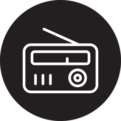 radio glyph icon