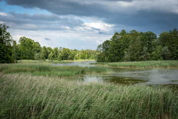 By the lake before the storm