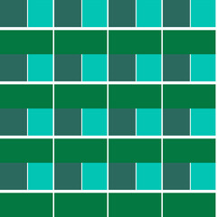 Green st Patric seamless pattern in checked background graphic style vector