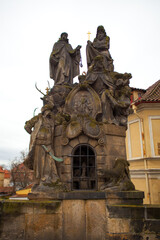 Fototapeta na wymiar temple of heaven, statue in Czech Republic