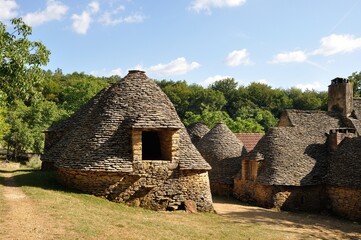 Fototapeta na wymiar The bories of Breuil in Dordogne