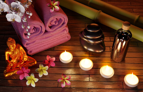 Wellness - illustrazione 3d