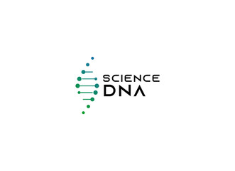DNA logo design template. Icon for science technology