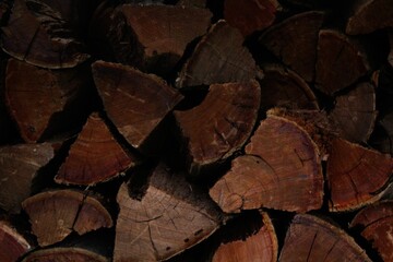 Fototapeta na wymiar Wood log stack