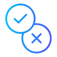 evaluation gradient icon