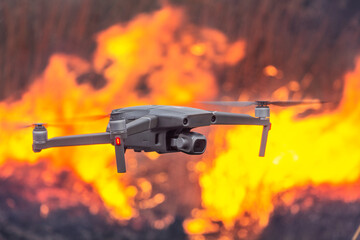 Drone fire monitoring. The use of modern technologies in natural disasters.