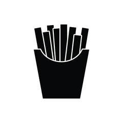 French fries vector icon fast food