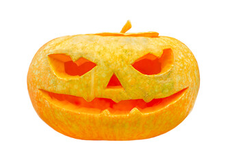 Halloween pumpkin isolated on white background