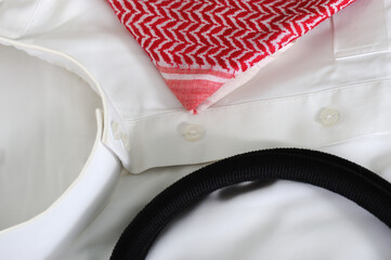 Arabian gulf clothes on clean white clothes