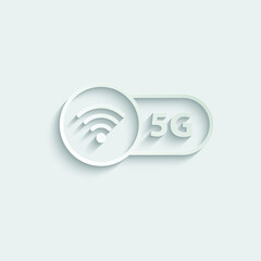 5g internet icon. icon for mobile phone or smart device. 