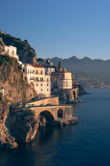 Naklejka premium village of atrani, in the amalfi coast, italy