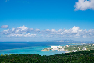 Fototapeta na wymiar 沖縄　石川高原展望台からの眺め