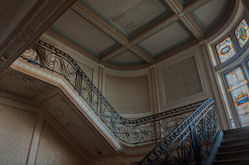Old haunted abandoned mansion in Poland