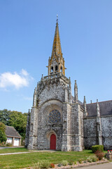 Fototapeta na wymiar Kernascléden. Église Notre-Dame. Morbihan. Bretagne