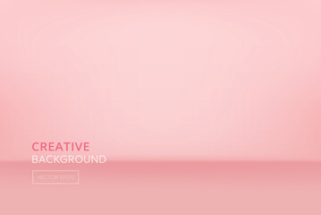 Pastel gradient pink color room background