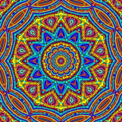 3d effect - abstract polygonal geometric fractal pattern 