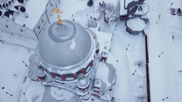 4K Aerial View Of Sviyazhsk Island, Sights Of Russia