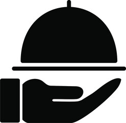 Serve Dinner Glyph Icon