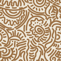 Modern Abstract Boho print seamless pattern endless repeat tiles