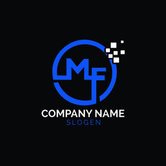 Obraz premium MF LOGO , MF INITIAL , MF ICON.