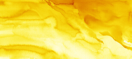 Yellow orange color watercolor textur illustration background art paper  - Creative Aquarelle painted textured canvas for vintage design, invitation card, template, hand-drwan