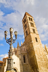 Fototapeta na wymiar Church of Saint Mary the Ancient, Romanesque Style, Valladolid, Castilla y León, Spain, Europe