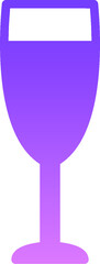 Wine Glass Glyph Gradient