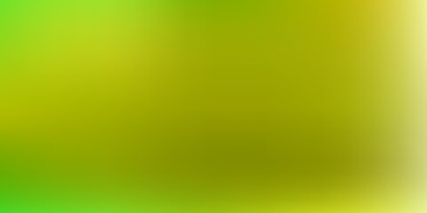 Light green, yellow vector gradient blur pattern.