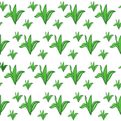Botanical floral leaves seamless pattern. Floral pattern, Green leaves