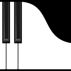 Stylized piano keys. Musical instrument keyboard.