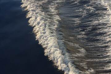 Greece Ionian Sea, bow wave