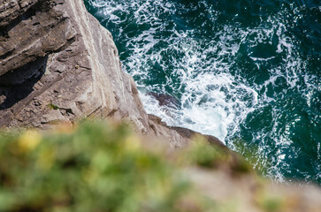 sea shore and rocks