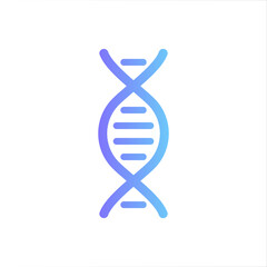 DNA vector icon with gradient