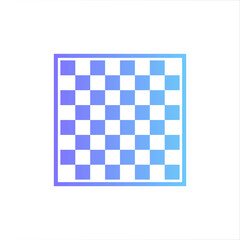 Chess board vector icon with gradient