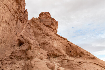 Fototapeta premium Fantastically beautiful mountain nature in Timna National Park near Eilat, southern Israel.