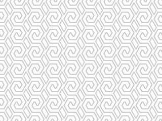 Abstract geometric pattern with stripes, lines. Seamless vector background. White and gray ornament. Simple lattice graphic design.