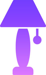 Lamps Stand Glyph Gradient icon