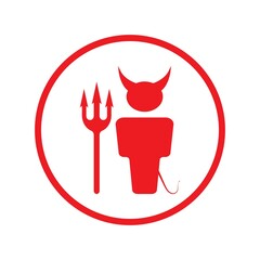 Devil horn Vector icon