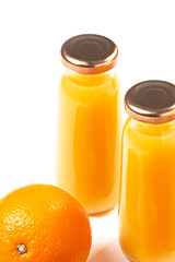 Fruits, juice, food baby, ecologically fresh food, healthy lifestyle,  delivery concept. vertical photo.